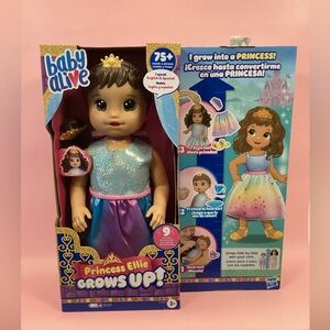Baby Alive Princess Ellie Transforming Doll - Blue and Purple